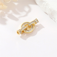 Fermoir universel en or 14 carats pour collier de perles, boucle de connexion, fermoir d'extrémité de bracelet, accessoires de bijouterie faits à la main pour le bricolage