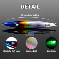OEM 150g 200g 250g Leurres métalliques pour la pêche en eau salée à pas lent avec plomb brillant pour la pêche en lac de mer pour la pêche en rivière