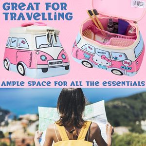 Borsa da Toilette Kawaii, Pochette per Cosmetici da Viaggio con Cerniere Rinforzate per Donne e Ragazze, Ideale per Scuola e Viaggi - Product Image 4