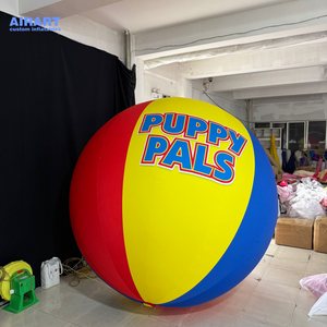 Bola colorida inflable a medida con logotipo impreso, bola inflable de actividad de escenario de fiesta de <span class=keywords><strong>circo</strong></span> para decoración colgante - Product Image 2