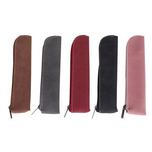 Sac à fermeture éclair de grande capacité en cuir PU de haute qualité pour filles et garçons, idéal pour les bureaux, les étudiants, le rangement, les cadeaux, la trousse à crayons - Product Image 1