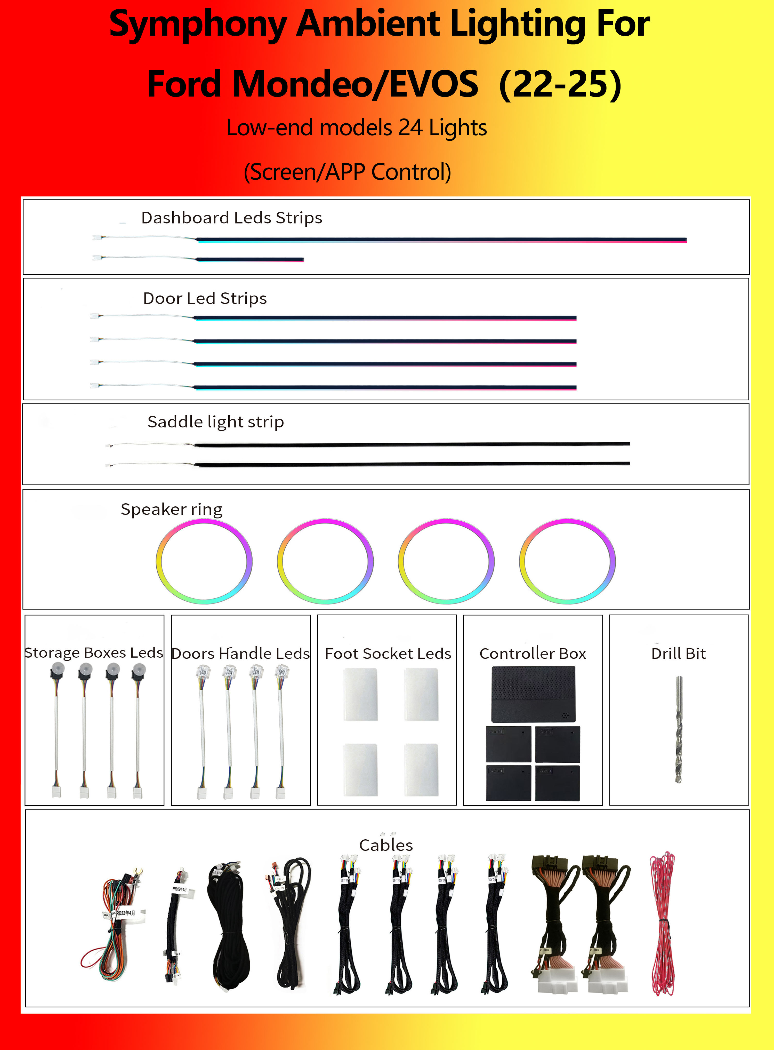 ฟอร์ด มอนเดโอ/อีวอส รุ่นล่าง Symphony 24 Lights