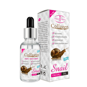 Huile pour le visage naturelle et biologique au collagène et à l'extrait <span class=keywords><strong>d</strong></span>'escargot, huile essentielle hydratante et réparatrice en profondeur - Product Image 1