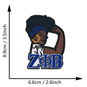 شارات مطرزة للجمعيات الجامعية قابلة للكي على الملابس من قماش التويل واللباد ZPB - Product Image 6