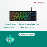 Keyboard Gaming Mekanik HyperX Alloy Origins Core RGB dengan Antarmuka USB-C, Tombol yang Dapat Diprogram, Kemiringan yang Dapat Disesuaikan, 87-Tombol Hot-Swap