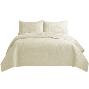 Colcha ultrasónica de lujo transpirable para Hotel <span class=keywords><strong>y</strong></span> hogar, funda de cama suave <span class=keywords><strong>y</strong></span> sencilla - Product Image 3