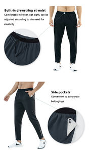 XW-CK23501 Pantaloni Sportivi da <span class=keywords><strong>Uomo</strong></span> per Allenamento e Fitness <span class=keywords><strong>con</strong></span> Tasca Posteriore Impermeabile <span class=keywords><strong>con</strong></span> <span class=keywords><strong>Cerniera</strong></span> - Product Image 4