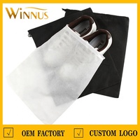 Sac à cordon personnalisé en non-tissé pour vêtements, sacs à linge écologiques, housse de rangement pour chaussures en non-tissé, sac à cordon en non-tissé