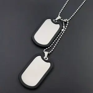 Customized Metal Accessories Stainless Steel Dog Tag Clothing Decoration Chain