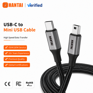 Cable de Sincronización USB-C a Mini USB Premium de 1.5m, Cable de Carga Rápida Tipo C a Mini B de 5 Pines para Cámara Digital GoPro <span class=keywords><strong>Hero</strong></span> 3+ 4 - Product Image 1
