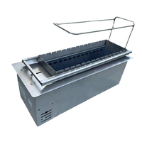 Gril Barbecue Commercial au Charbon de Bois, Électrique Rotatif pour Restaurant, Machine à Brochettes Automatique au Charbon de Bois