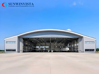 Hangar en structure préfabriquée en acier, grande portée, entrepôt pour avions, prix d'usine, prix de hangar en structure métallique