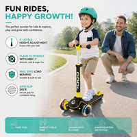 Trottinette pour enfants avec roues en PU ABEC-7, LED clignotantes, pliable, légère, pour jeux en plein air