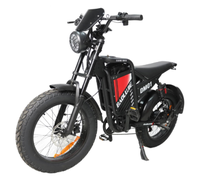 Vélo de montagne électrique OEM d'usine 2000W 60V, VTT électrique tout-terrain à double moteur et pneus larges