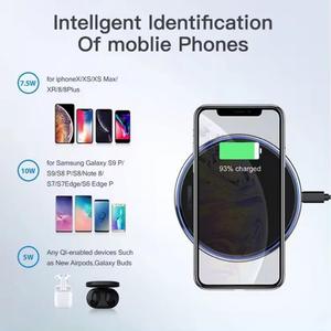 Cargador Inalámbrico Universal <span class=keywords><strong>Q</strong></span> I de 20 W, Carga Rápida para <span class=keywords><strong>iPhone</strong></span> y Samsung, Base de Carga Inalámbrica Redonda con Espejo Iluminado - Product Image 5