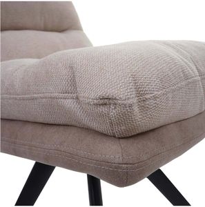 Per la vendita moderno minimalista sedie da pranzo elegante sedia da cucina imbottita con gamba in metallo per sala da pranzo bar cucina - Product Image 6