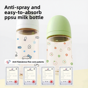 แก้วหัดดื่มพร้อมหลอดดูด ปลอดสาร BPA สำหรับเด็ก 0-12 เดือน และ 1-2 ปี ป้องกันการสำลัก ขวด PPSU ปากกว้าง - Product Image 5