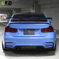 Diffuseur arrière pour BMW F80 M3 F82 M4 2014 à 2020 Kit de carrosserie en fibre de carbone sèche de style 3D pour BMW F82 M4 Diffuseur arrière en fibre de carbone