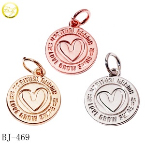Etiquetas de joyería de metal y plata personalizadas con logotipo de la marca de la empresa - Product Image 5
