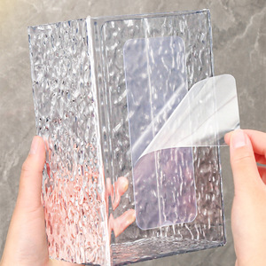 Wall Mounted Tissue Box Transparent White Multi Function For Bathroom <b>Kitchen</b> <b>Storage</b> - Product Image 4