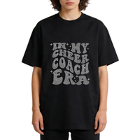 Transferts personnalisés en strass pour chemises, coach de cheerleading, pierres en cristal pour décorer les vêtements