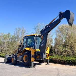 Muestra de Carga de Retroexcavadora de Ruedas 4x4 para Venta al por Mayor, Mini Tractor, Pequeña Excavadora de Orugas, Retroexcavadora - Product Image 3