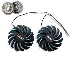 Lzqly พัดลมระบายความร้อน PLD10010S12HH การ์ดจอ RX5700 GPU, พัดลมระบายความร้อนสำหรับการเล่นเกม <span class=keywords><strong>MSI</strong></span> RX 5700 <span class=keywords><strong>5600</strong></span> <span class=keywords><strong>XT</strong></span> การ์ดจอเกม X - Product Image 2