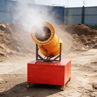 Machine de pulvérisation de brouillard d'eau robuste de 40 m à vendre, avec fonctionnement fiable pour la suppression de la poussière industrielle