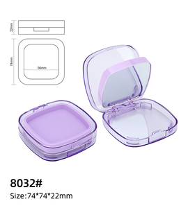Base di copertura <span class=keywords><strong>trasparente</strong></span> personalizzabile due strati evidenziano fondotinta pressato compatto per cosmetici - Product Image 6