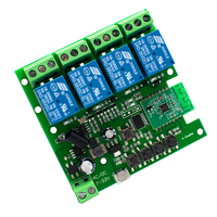 EWeLink-Module de commutateur Wifi sans fil 4CH, récepteur RF DC 7-32V, relais 10A, télécommande intelligente pour Alexa IFTTT
