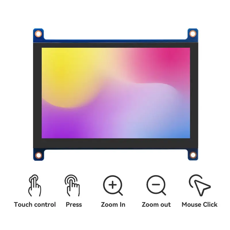 Custom 3.2 4.3 5 7 10.1inch lcd capacitive touch screen monitor with vga lcd display with hd-mi driver board