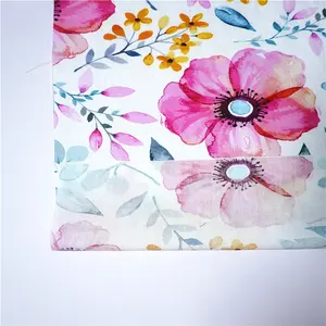 Neues Design Blumen gedruckt 100 Baumwolle Popel ine Stoff benutzer definierte Digitaldruck Baumwolle Popel ine Stoff für Shirt, Kleid 120/140GSM