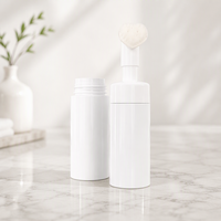 Flacon pompe personnalisé en PET pour cosmétiques, cylindre distributeur 100ml 120ml 150ml 200ml, emballage personnalisé avec logo pour soins du visage