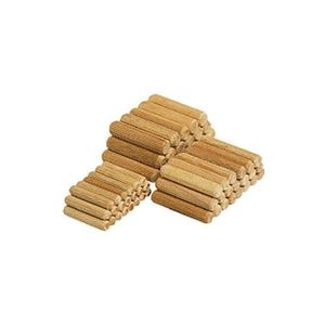 Bolsa con 150 Espigas Corrugadas de Haya 8x40mm, Ideales para Uniones Lisas en Madera y Trabajos de Carpintería. - Product Image 1