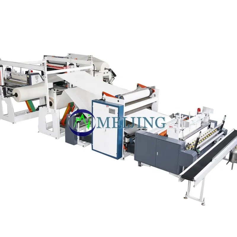 Automatic Toilet Paper /non woven Tissue Rewinding serviette roll Making Machine for small business ideas