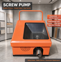 Pompe à béton mobile mini la plus populaire, machine de transfert de mortier électrique portable pour les travaux de plâtrage sur chantier