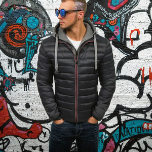 Men's Vintage Casual Sports Hooded <b>Jacket</b>-Plain Dyed <b>Corduroy</b> Waterproof & Quick Dry Spring Season Finished - Product Image 2