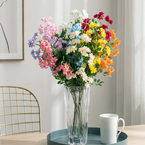Bouquet de fleurs artificielles Michelia en tissu plastique pour décoration de mariage et décoration intérieure - Product Image 1