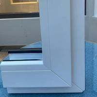 Ventana Abatible de PVC de Fácil Instalación, Preensamblada, con Submarco para Trabajos de Construcción Rápidos