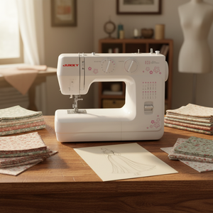 Machine à coudre domestique multifonctionnelle réglable FH6224 Jukky, mini <span class=keywords><strong>surjeteuse</strong></span> facile à utiliser pour un usage domestique - Product Image 1