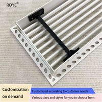 Couvercle de calandre de ventilation de climatisation de diffuseur linéaire en aluminium au design moderne personnalisé avec calandre linéaire intégrée
