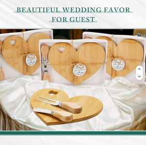 Plateau à fromages carré en bambou, mini-plateau à charcuterie, ensemble cadeau avec couteau, non toxique, passe au lave-vaisselle, mariage, baby shower, Saint-Valentin, remerciement - Product Image 6