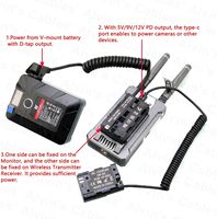 Câbles Alvin's D-tap, adaptateur d'alimentation magnétique en cuivre double face pour batterie factice NP-F Atomos |   SmallHD |   Moniteur Feelworld pour