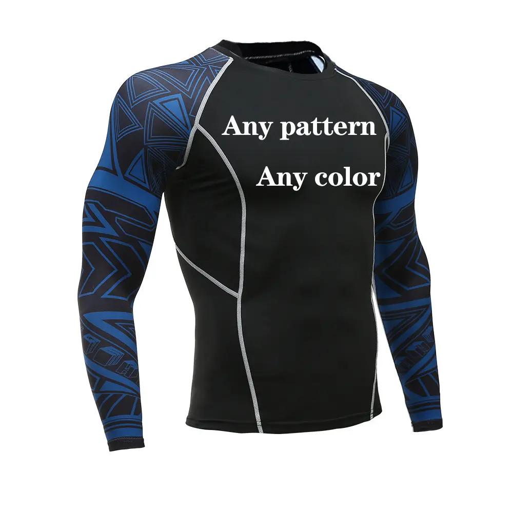 Men's Long Sleeve Compression Jersey Quick Dry Gym Sports Elastic Sportswear 2022 High Quality Sports T SHIRT