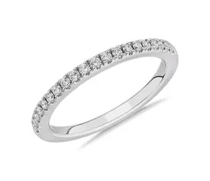 sieraden bruiloft 4 1 Suppliers-Factory Prijs Fine Jewelry 1/2 3/4 Volledige Moissanite Diamond Wedding Band In Sterling Zilver Voor Vrouwen