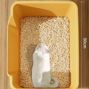Extra-Large Semi-Enclosed Cat Litter <b>Box</b> - Jumbo Splash-Proof Maine Coon Cat Toilet <b>Drop</b>-Shipping - Product Image 4