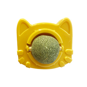 Nieuwe plastic wandbevestigde kattenkruidbal katten speeltje voor binnengebruik - zelfvermaak, verveling verlichting, tandenknarsen & reiniging - Product Image 5