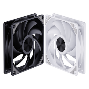 Ventilateur de refroidissement pour boîtier d'ordinateur SNNOWMAN 120 mm à roulement fluide 4 broches PWM noir - Product Image 1