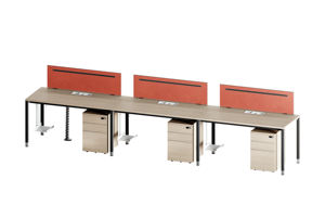 Ofis personeli için açık alan işyeri için 2 4 6 8 Seaters Coworking ofis mobilyası için Modern ahşap modüler ofis masası - Product Image 6