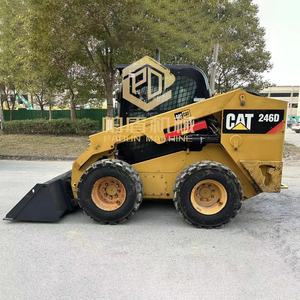 Penjualan laris harga murah <span class=keywords><strong>CAT</strong></span> 246D pemuat roda Mini bekas kucing ulat 246d Steer <span class=keywords><strong>Loader</strong></span> bekas selip Mini obral - Product Image 2